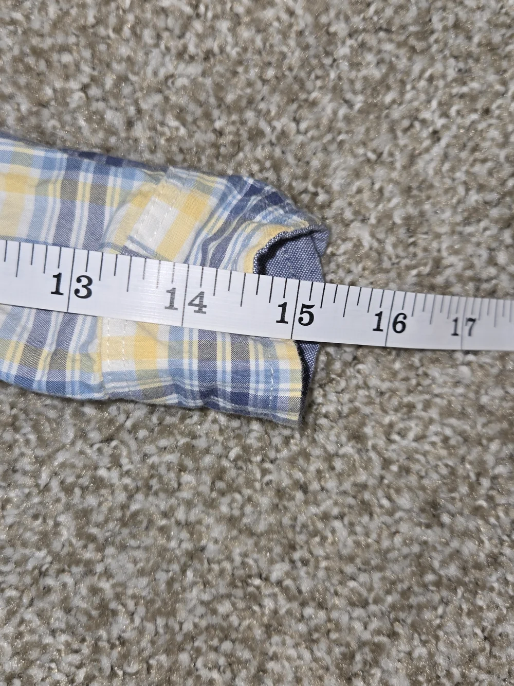OshKosh B'gosh Boys' Yellow & Blue Plaid Button-Up Shirt